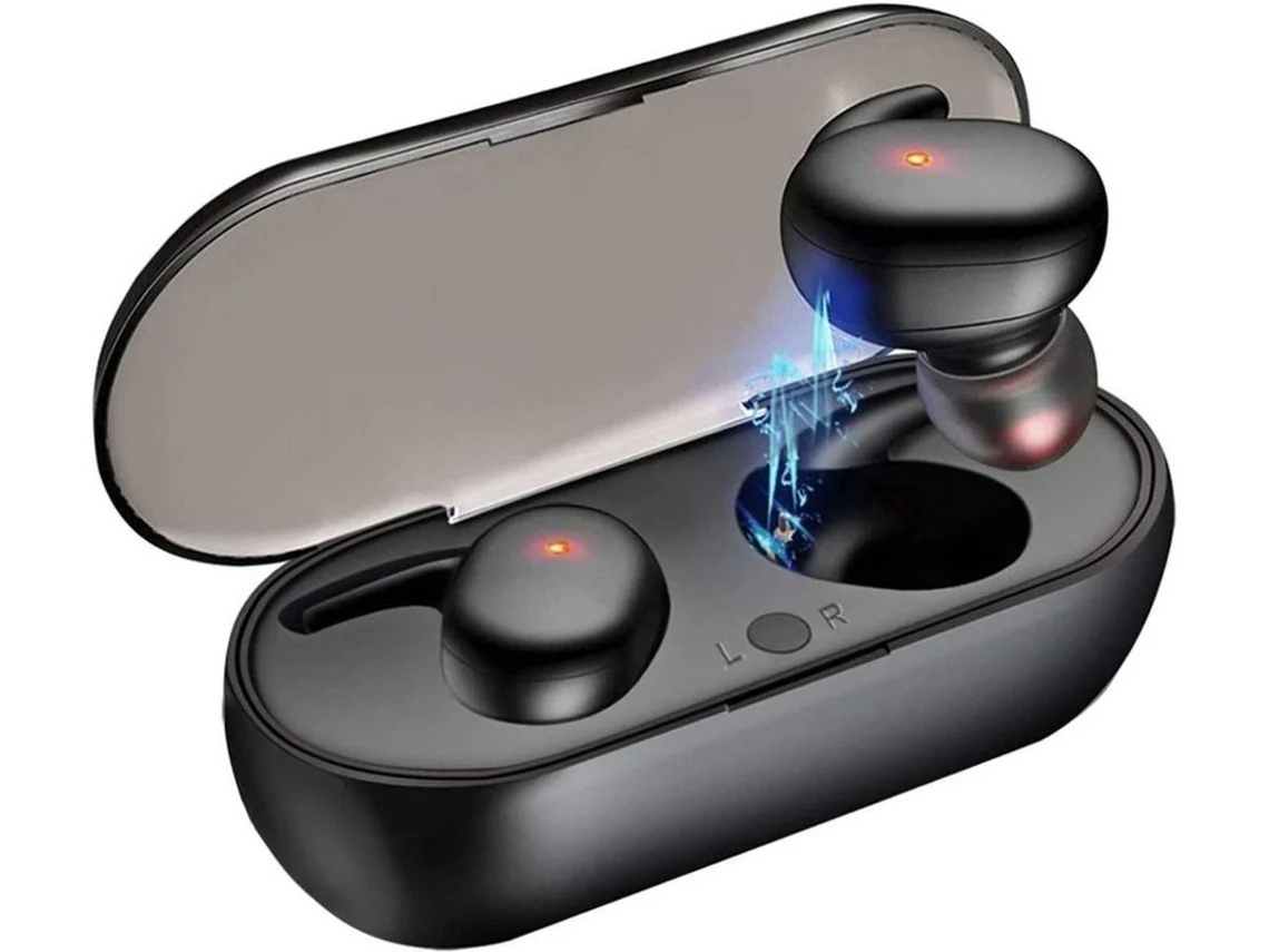 Auriculares Bluetooth True Wireless Bestvite (in Ear - Microfone - Noise Cancelling - Preto)