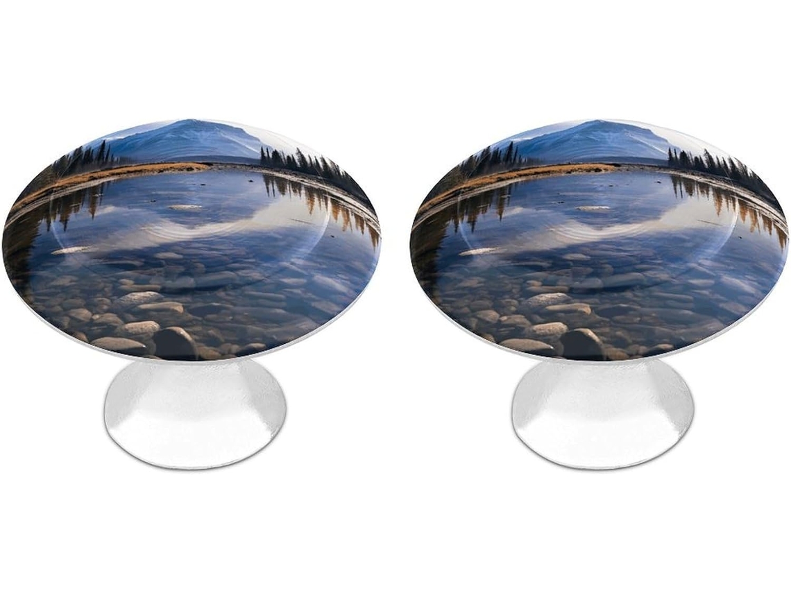 Conjunto De 2 Puxadores Aço Inoxidável Para Armários Cozinha, Com Design Personalizado Magnificent View In Banff Ideais