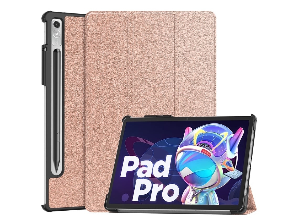 Capa Protetora Para Tablet Lenovo Legion Tb 320fc 2023 Com Suporte Dobrável Sziqiqi, Cor Ouro Rosa. Tuotuo