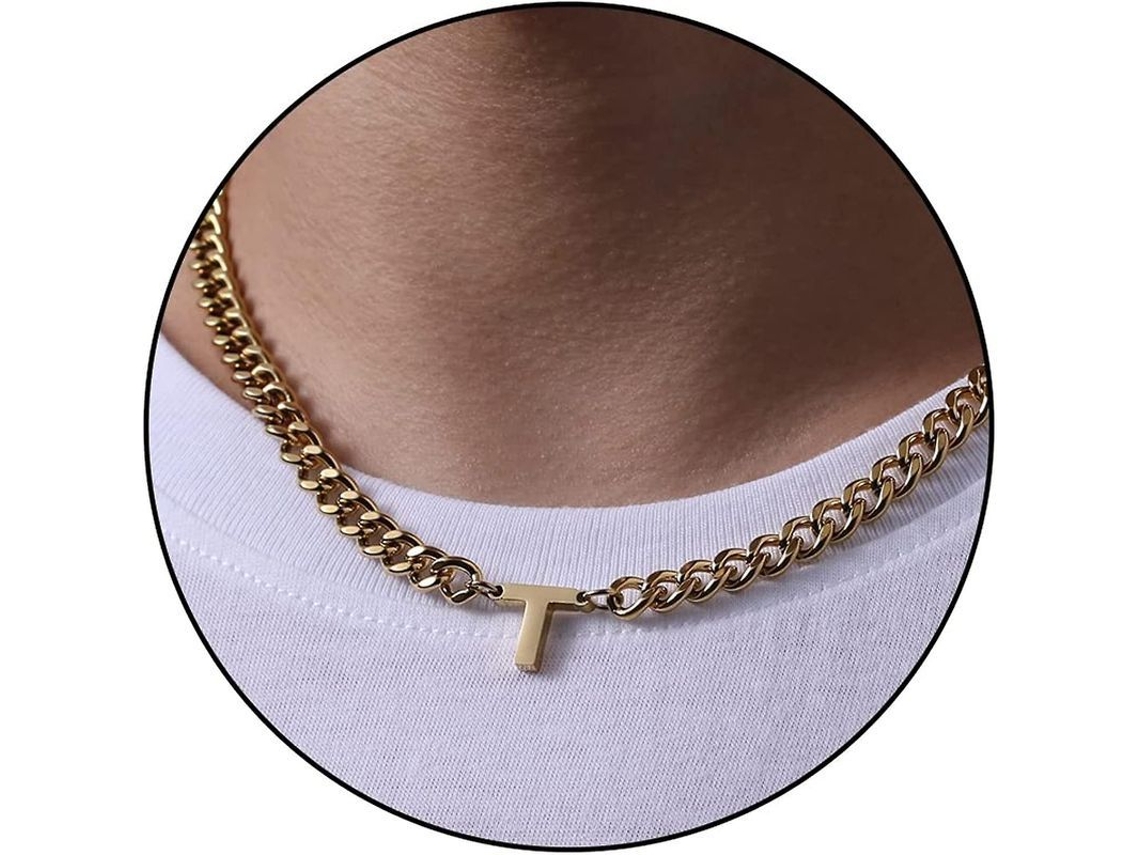 2026 cadena de Enlace Cubano Con Letra Inicial A z Acero Inoxidable 6.5mm 18+2 Pulgadas Regalo de Joyería para Niños Hombres Mujeres