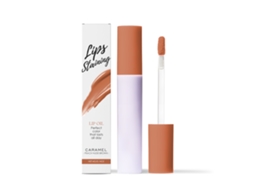 Brilho Labial Mirror Caramel, Hidratação e Brilho Intenso, da Linha LAXISCREED