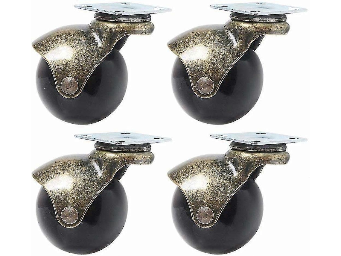 Planadores De 4 Rodas Com Freio Planadores De Cadeira De Escritório Em Bronze Antigo, 2,0 Polegadas Aquaforge (50 Mm)