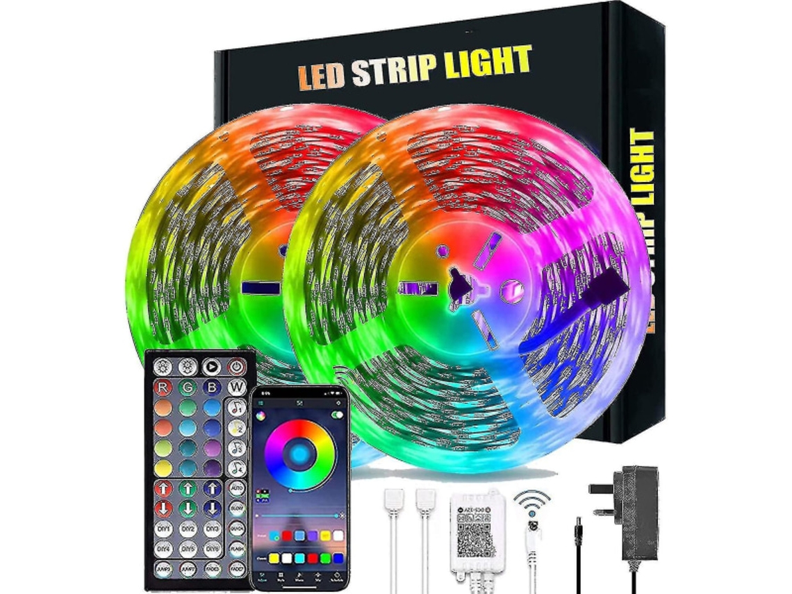 Fita de Led Rgb com Bluetooth, 10m BRILVIBERA