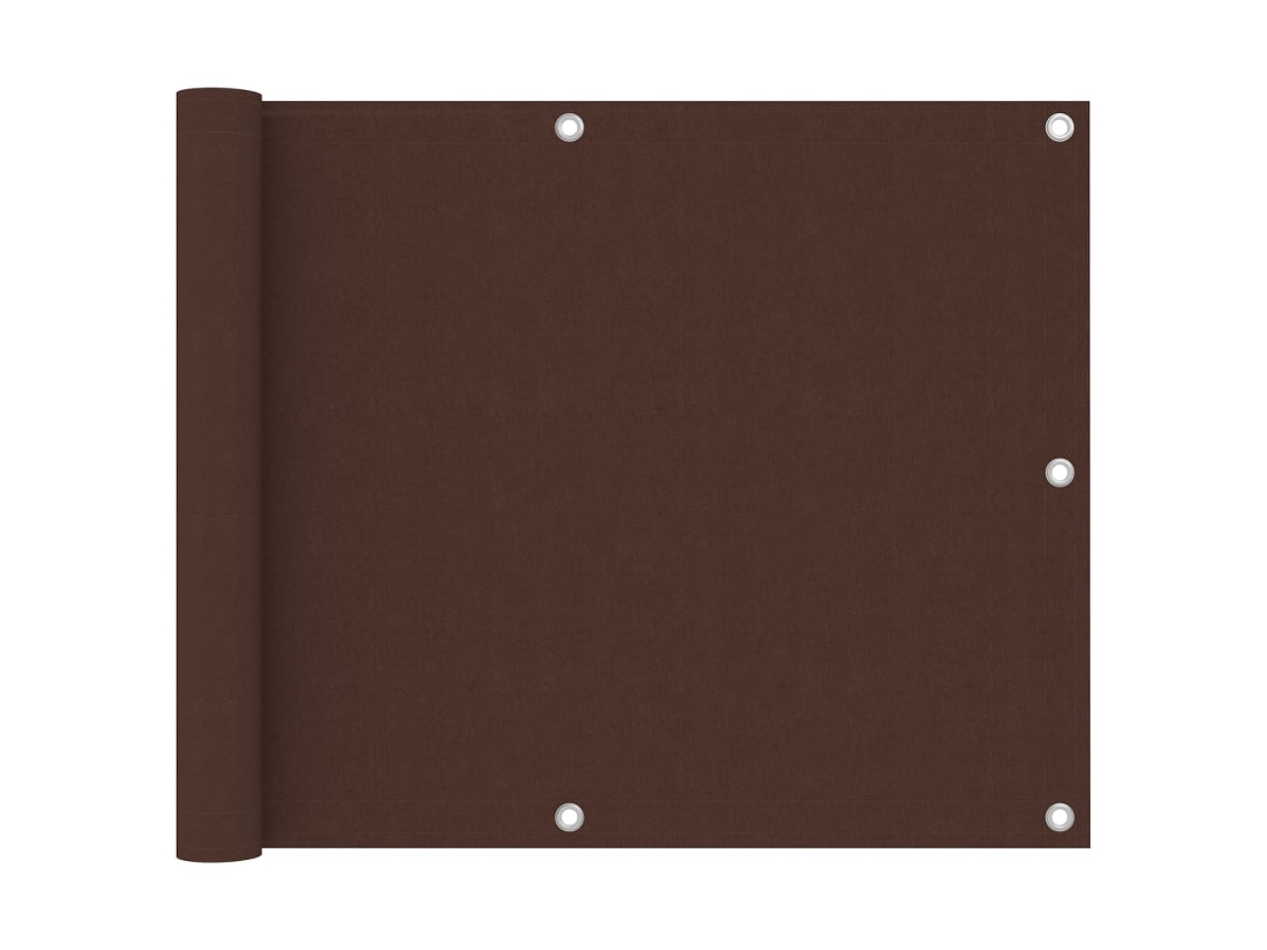 Vidaxl Tela De Varanda 75x300 Cm Tecido Oxford Castanho