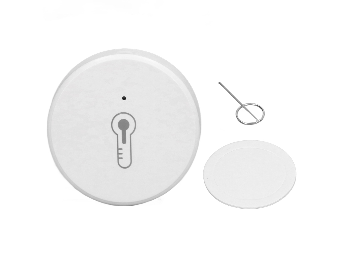 Sensor Wireless de Temperatura e Humidade para Interior com Detecção e Fixação Adesiva Zigbee LAXISCREED