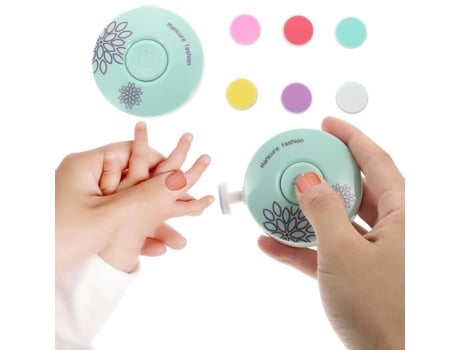 Cortador de unhas elétrico portátil para bebê alimentado por baterias AAA (não incluídas)