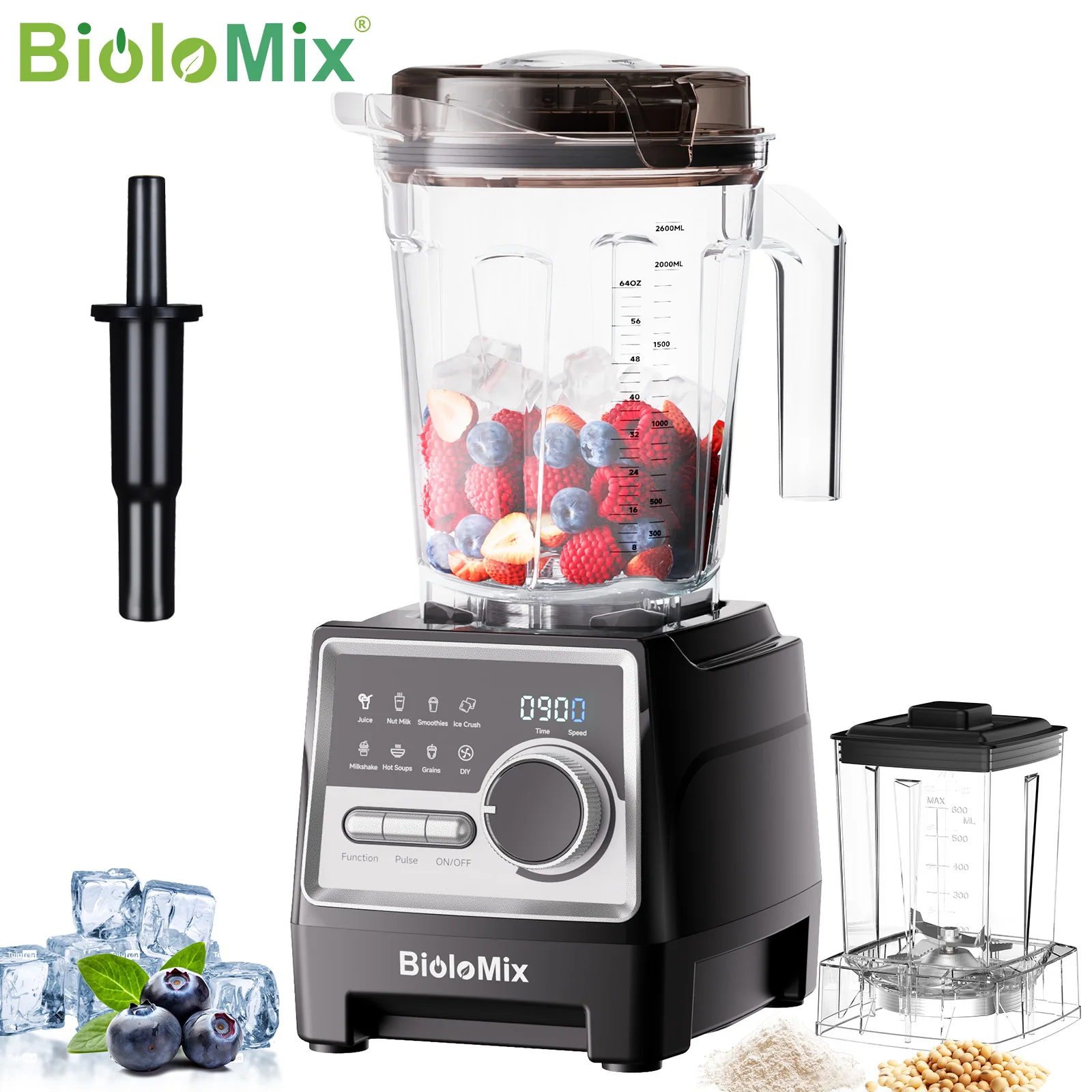 Liquidificador Profissional (padrão Europeu), Equipado Com Tigela Para Misturar E Programas Predefinidos.