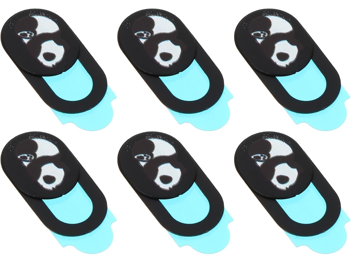 Conjunto De 6 Capas Ultrafinas Em Abs Com Design De Desenho Animado Para Webcam.