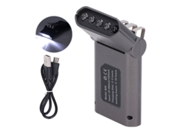 Lanterna de cabeça Led com clip rotativo para pesca, camping, caminhada, corrida | S/MARCA