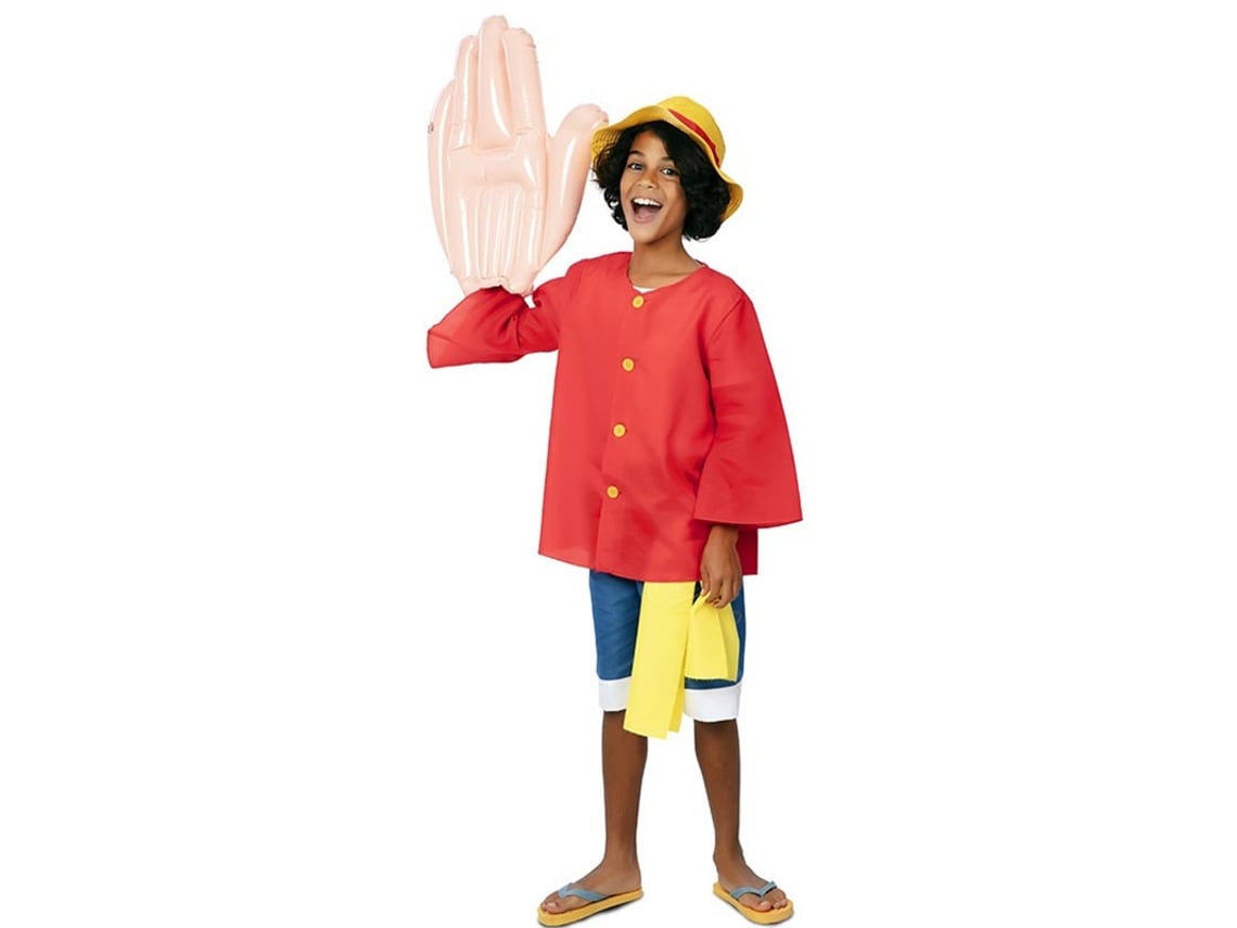Fato de menino elástico vermelho com bandana para criança