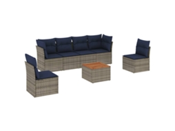 Garden Sofa Set, Garden Sofa Sets Vidaxl Cinzeto Rattan / Vime (n/a)