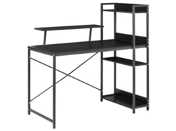 Escritorio Beliani Biloxy De Mdf Negro 120x64x120