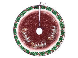 60 Cm Novo Vestido de Árvore de Natal Impresso Decoração de Fundo de Árvore Enfeites de Natal Style2