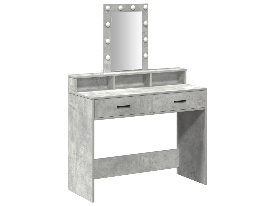 Conjunto 1 Mesa De Vestir Vidaxl Cinzento Derivados De Madeira (100 X 41 X 140 Cm)