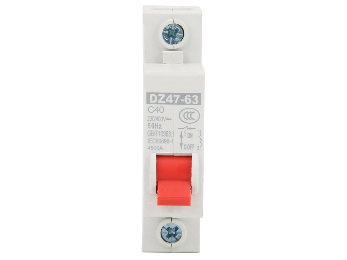 Laxiscreed Disjuntor Miniatura Inteligente Dz47-63 1p Para Casa Com Montagem Em Trilho