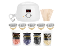 Kit De Depilação Com Aquecedor Elétrico, Ceras Duros E Palitos Para Depilar Cabelo