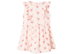 Vestido De Criança Com Folhos Rosa-suave 92