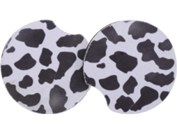 Conjunto de 2 suportes antiderrapantes para flocos de milho com estampa de vaca, acessórios para flocos de milho Quente.