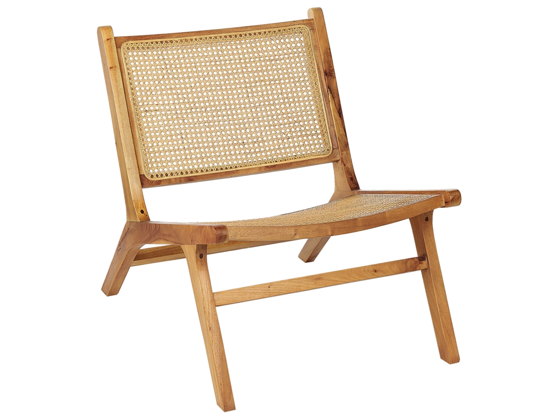 Sillón Beliani Middletown De Caoba Natural 60x83x72