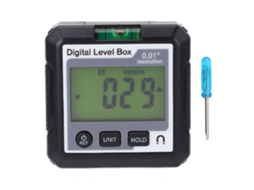 Medidor de Ângulo Digital 4x90° com Base Magnética | S/MARCA