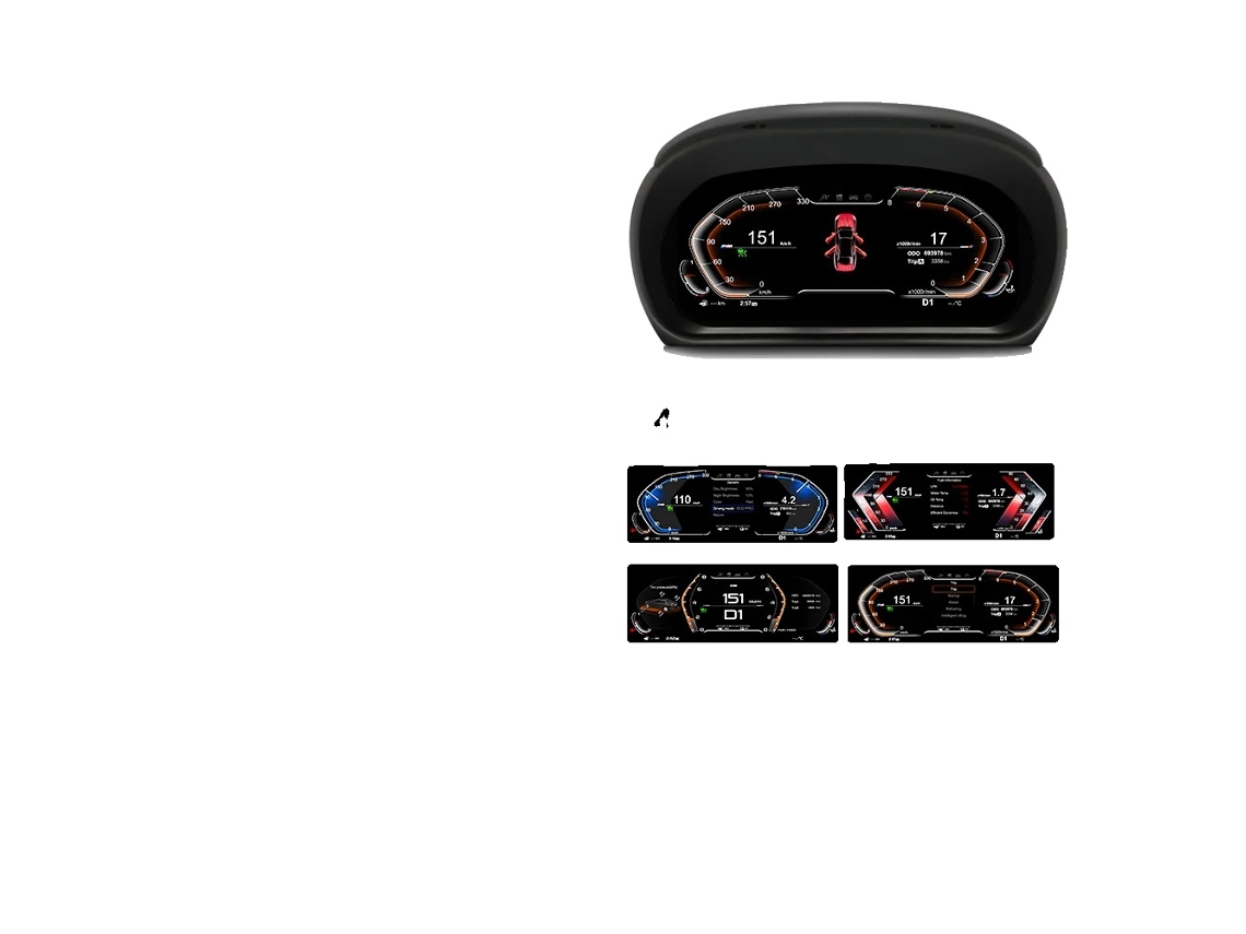 Painel Instrumento Digital Lcd, Compatível Com X6 E71, Tela De 12,3 Polegadas, Resolução 1920 X 720, (4) E90 E91 05-12