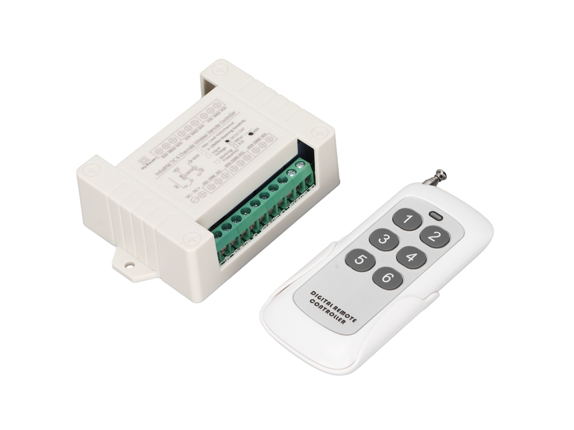 Aetheria interruptor Sem Fio de Controle Remoto para Motor 6 Canais Rele 12v 24v com Avanço e Ré