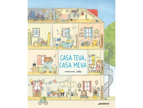 Livro Casa Teva, Casa Meva de Marianne Dubuc (Catalão)
