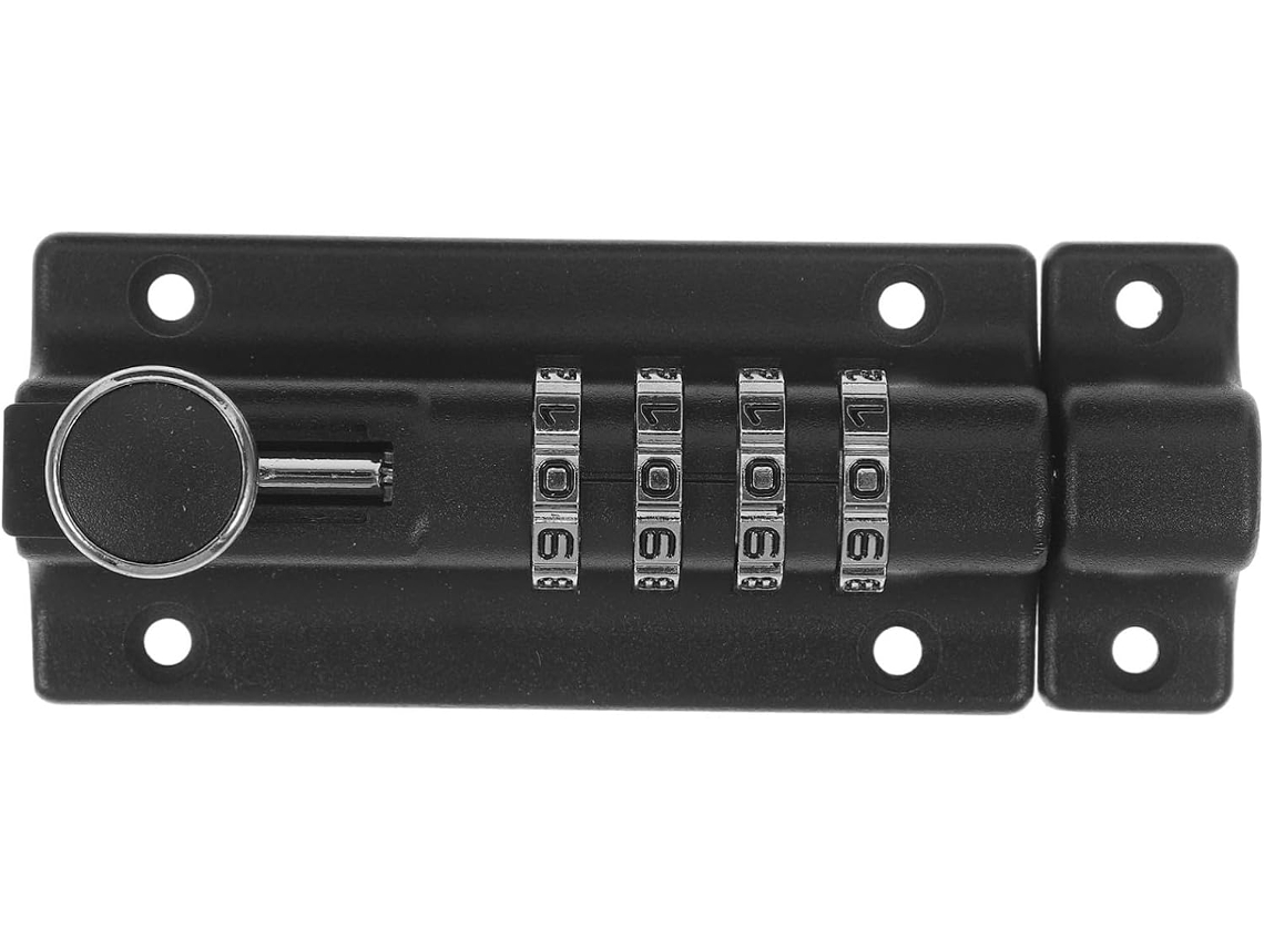 Fechadura De Combinação Sem Chave Portas Correr, Trava De Segurança Resistente À Corrosão, Fácil De Combinar E Com