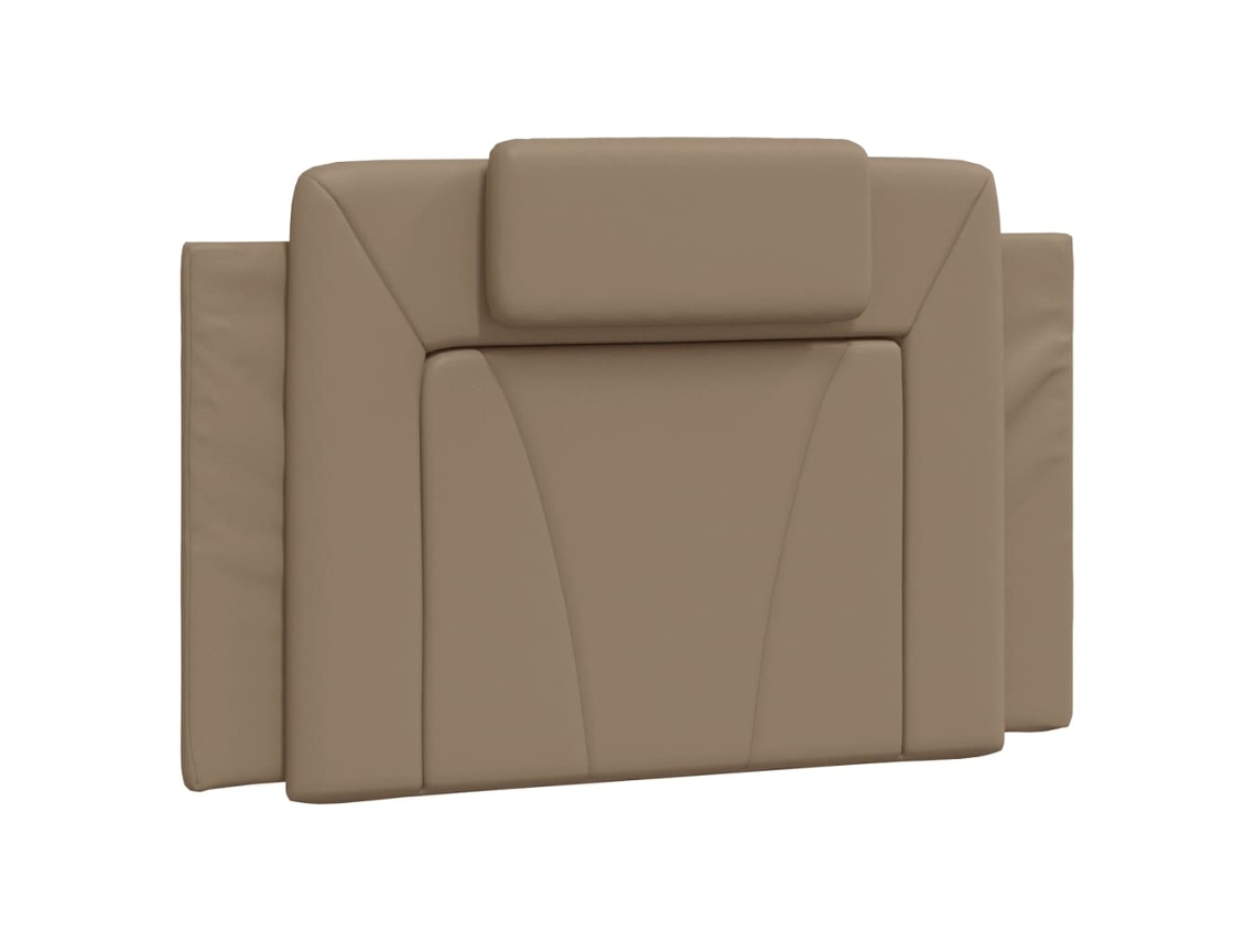 Almofadão de Cabeceira Viana Couro Cappuccino Artificial 80 cm MAISON EXCLUSIVE