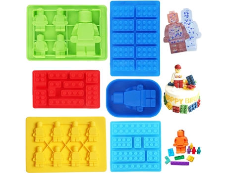 Conjunto De 6 Blocos De Construção De Cubos De Gelo Não Aderentes SUNSHINE SMILE