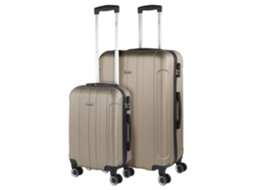 Conjunto de Malas ITACA Havel Champagne Abs Hard Suitcase Set 48X73X28 Cm 91L