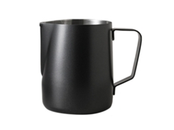 Jarra De Leite 304 Aço Inoxidável Com Escala Espessada Design 350ml Copo De Espumador Para Espumar Leite Preto