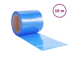 Maison Exclusive - Cortina De Porta 200 Mm X 1,6 Mm 10 M Pvc Azul