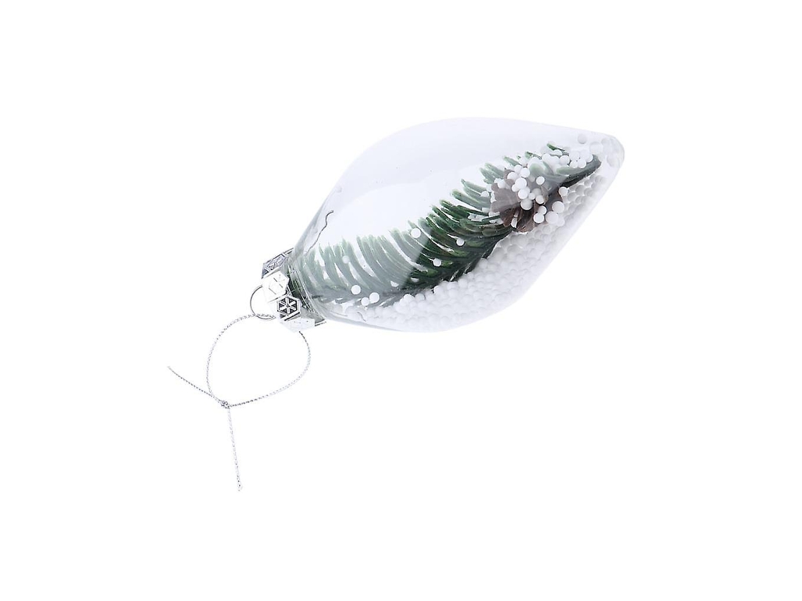 Bola De Natal Em Cone Transparente, Enfeite Para Árvore De Natal Pendurado E Preenchível, 1 Olysi Shop