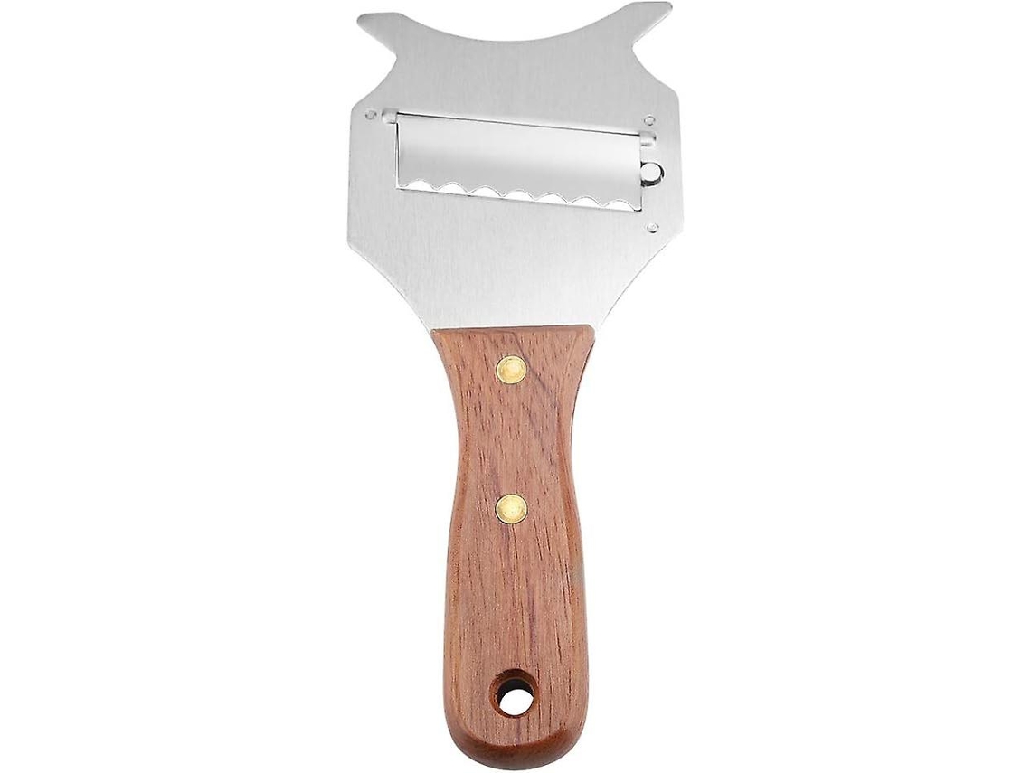Fatiador De Trufas, Queijo Trufado Em Aço Inoxidável, Lâmina Chocolate Ajustável Com Cabo Madeira Resistente Para Utensílios Cozin Aquaforge