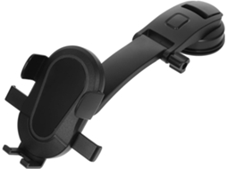 Suporte Para Celular Veicular Com Ventosa Giratória E Acessório Para Gps, Com Presilha Ajustável.