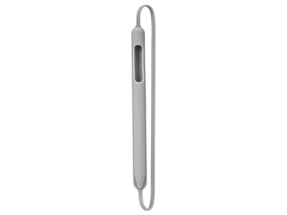 Estojo De Silicone Para Caneta Apple Pencil 1ª/2ª Geração Proteção Cinza