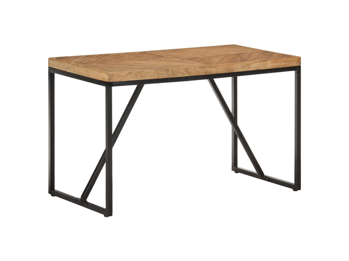 Vidaxl Mesa De Jantar 120x60x76 Cm Madeira Acácia Maciça E Mangueira