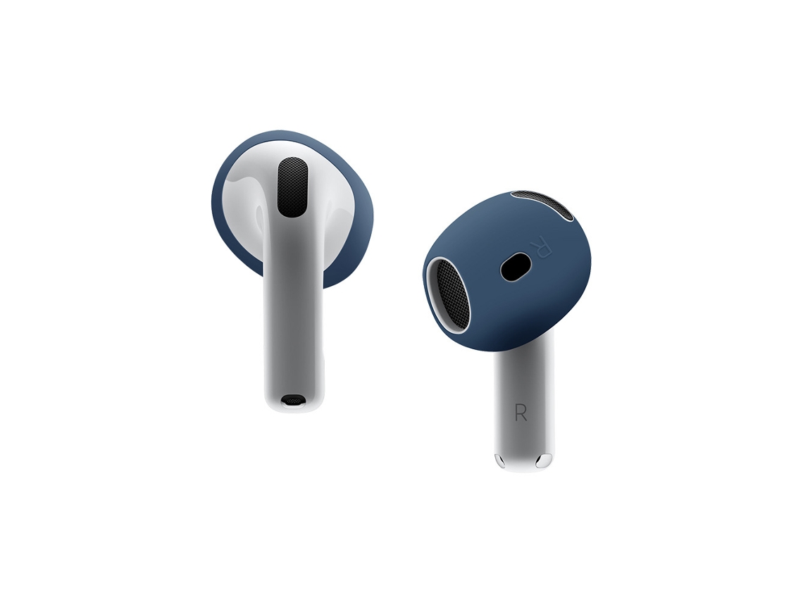 Capa Para Airpods4, Ponteiras De Silicone Para Orelha, 3 Pares (azul Meia-noite) Spqment