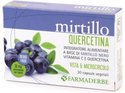 Suplemento Alimentar FARMADERBE Mirtilo Quercetina (30 cápsulas)