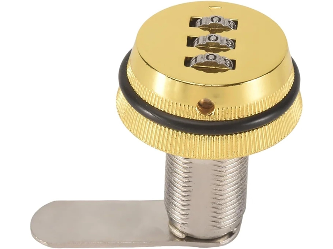 Fechadura Mecânica De Combinação 3 Dígitos N93r, 30 Mm, Sem Chave,