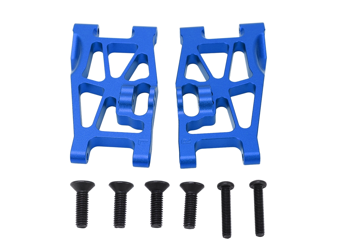 Conjunto De Braços De Suspensão Dianteiro E Traseiro De Alumínio Para Carros Rc Losi Hammer Rey 1/10 Azul Escuro
