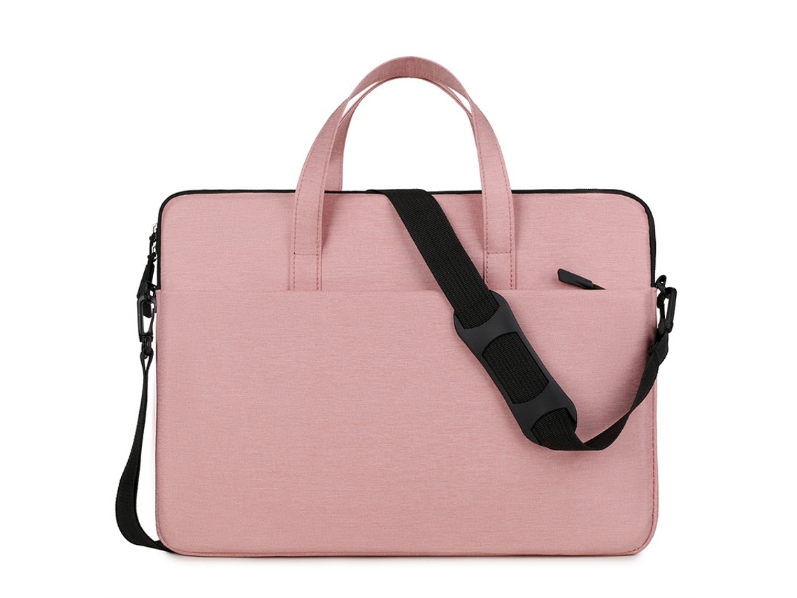 Lurelia Bolsa Para Portátil Lona, ​​tamanho 15,6 Polegadas, Estilo Pasta Executiva, Rosa