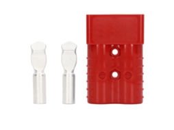 Conector de Bateria 350a 600v 2026 Store, Doble Polo, Alta Corrente, Vermelho