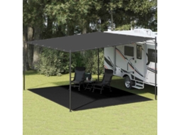 Vidaxl Tapete De Campismo Para Tenda 400x500 Cm Preto