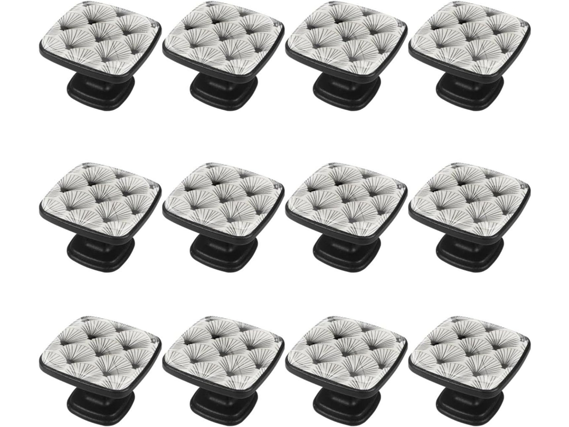 Puxadores E Maçanetas Quadradas Para Armários De Cozinha, Puxadores Para Portas De Armários, 12 Peças, Estilo Art Déco