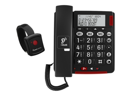 Telefone Fixo AMPLICOMMS Bigtel 50 Alarm Plus