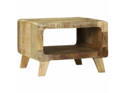 Vidaxl Mesa De Centro Castanho 50 X 50 X 35 Cm Madeira De Manga Maciça