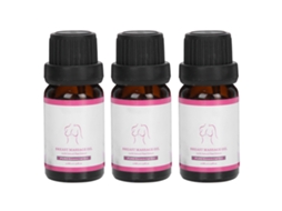 Óleo Essencial Para Aumento E Firmamento De Seios Massagem De Cuidado 10ml X3 Frascos