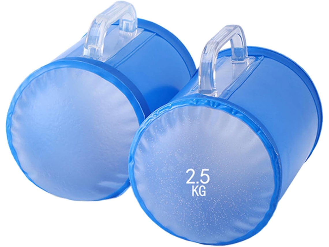 Conjunto de 2 Sacos de Peso com Água de 5 Kg, ajustáveis para desenvolvimento muscular | S/MARCA